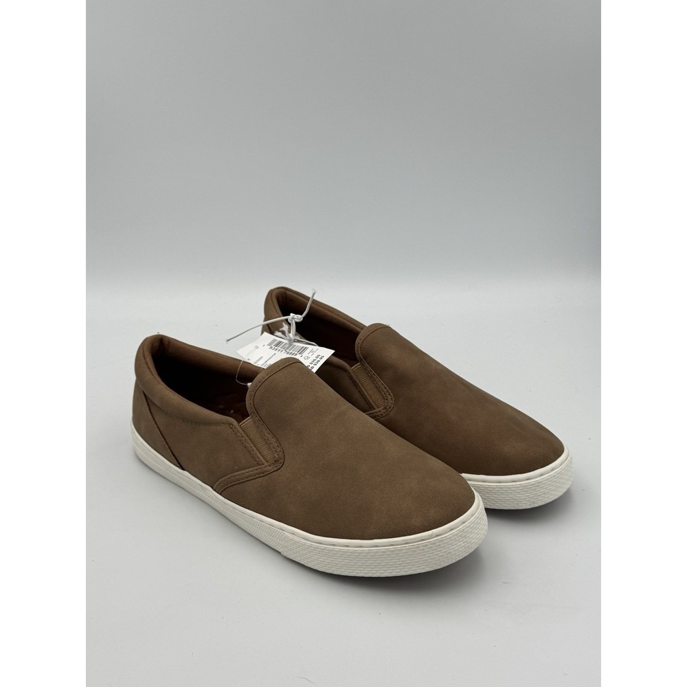 The Children's Place Youth Slip-On Sneakers Tan Brown Casual Shoes Size 6